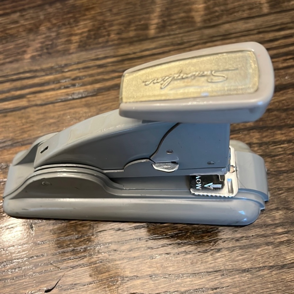 Vintage swing line stapler --- still works